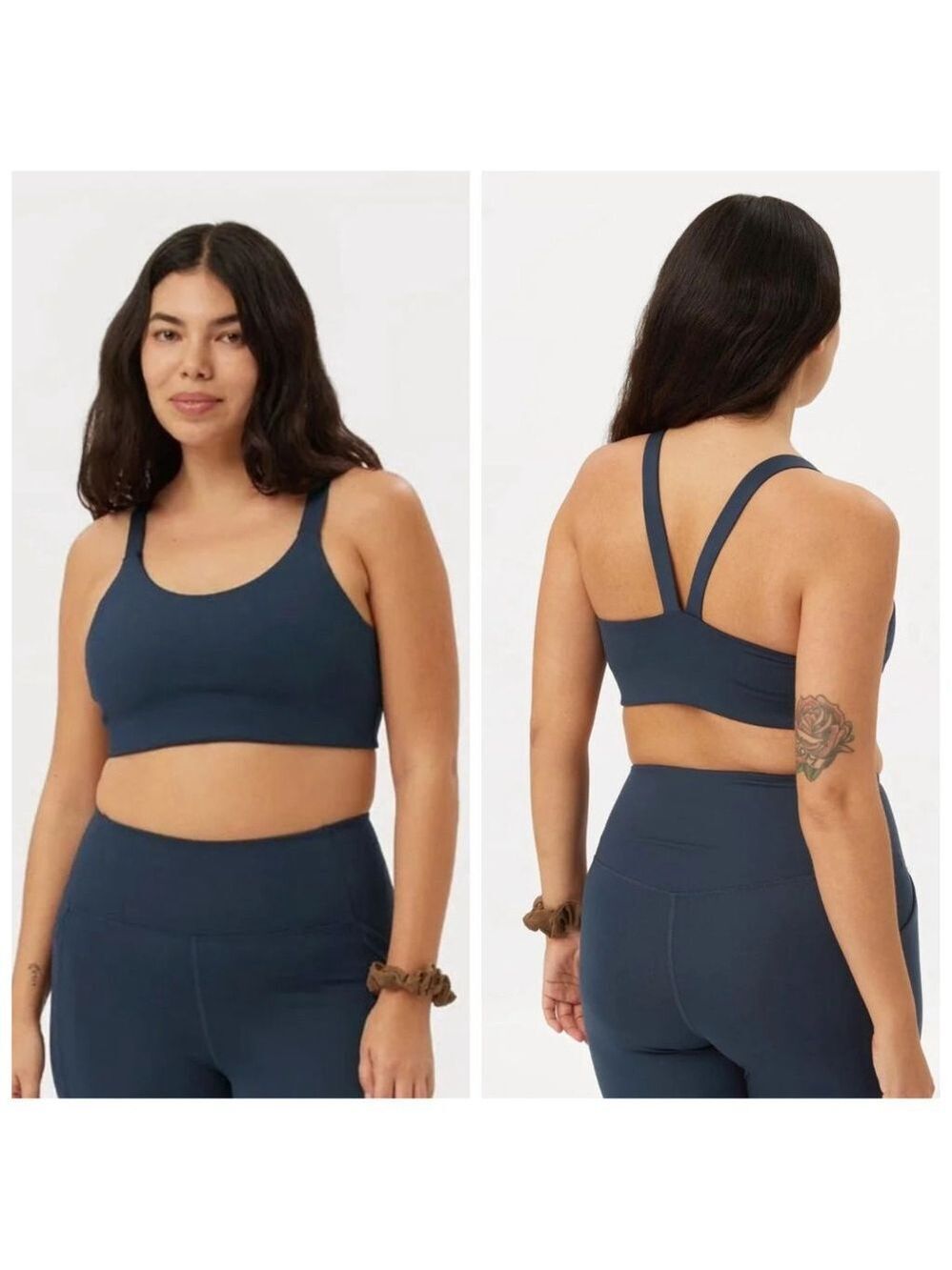Girlfriend Collective Midnight Lou V-Back Bra XXS Blue